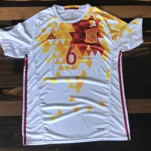 Size L Euro 2016 Spain Soccer Jersey